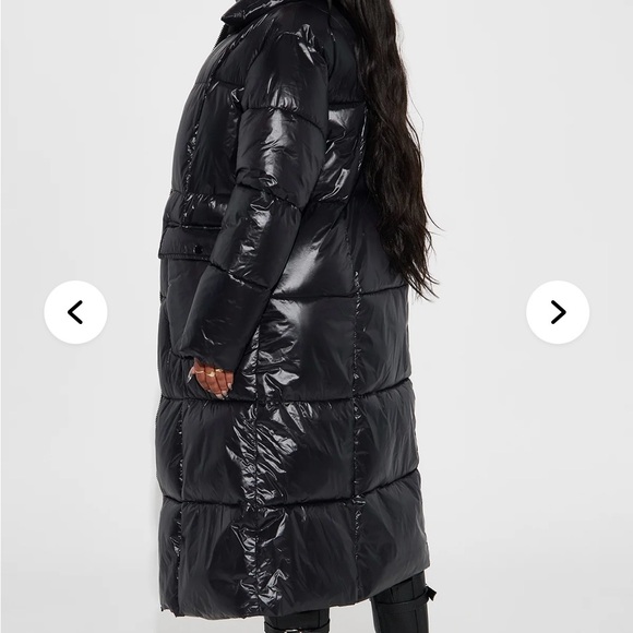 Fashion Nova Black Puffer Coat - Picture 7 of 7